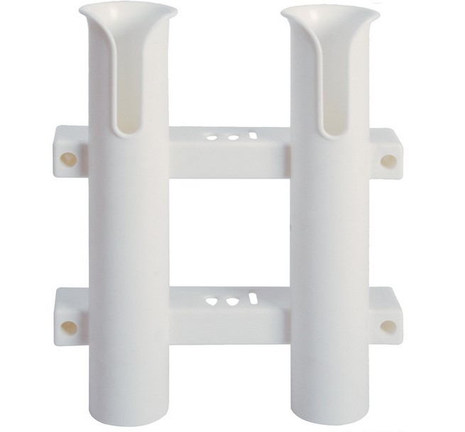 Držiak na dve udice - biely